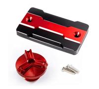 Fuel Cap Motorcycle Front Brake Fuel Tank Cap And Engine Oil Filler Cap For Suzuki GSR 750 400 600 GSR750 GSR400 GSR600(S-red)