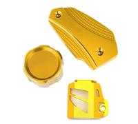 Fuel Cap Motorcycle Front Rear Brake Fluid Reservoir Cover Engine Oil Filler Cap For Z900 Z 900 2017-2023 2024 2025(3 Gold)