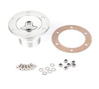 Fuel Cell Tank Cap, Aluminum Alloy Flush Mount, 6 Bolt Opening, ID 43.5mm 1.71in, for Racing and Off Road Vehicles