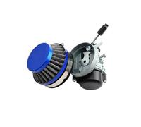 Fuel efficient carburettor 19mm Carb Carburetor 58mm Air Filter For 50 60 80cc Motorized Bicycle 47cc 49cc 2 Stroke for Engine for Mini for Moto Pocket Bike ATV for Quad(Blue set)
