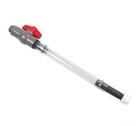 Fuel Filler Hose Compatible with Various Fuel Jugs, Includes Shutoff Valve for Safety