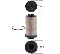 Fuel Filte MAHLE KX 80/1D for NEOPLAN Skyliner 15.928 2002-2006