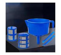 Fuel Filter, 1PC Funnel Type Diesel Oil Water Separator Filter Double Mesh Fuel Filter Funnel for Automotive Fuel Separation Equipment Blue