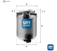 FUEL FILTER 24.025.01 FOR NISSAN DUALIS QASHQAI/+2 NV200/Bus/EVALIA/Van 1.5L
