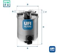UFI 24.025.01 Fuel Filter