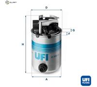 FUEL FILTER 24.095.01 FOR RENAULT KADJAR KOLEOS/II/SUV NISSAN ROGUE/SPORT 1.5L