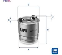 FUEL FILTER 24.111.00 FOR MERCEDES-BENZ OM651.912/916/911 2.1L 4cyl GLK-CLASS