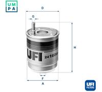 UFI 24.160.00 Fuel filter