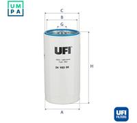 UFI 24.163.00 Fuel filter