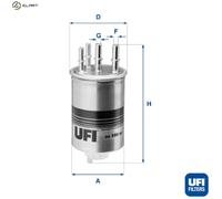 UFI FUEL FILTER for LAND ROVER DISCOVERY MK5 3.0 D, 3.0 SDV6 3.0 Td6