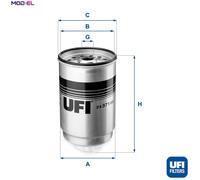 UFI 24.371.00 Fuel Filter