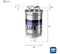 Fuel filter Filter Insert 24.382.00 UFI for FORD MAZDA