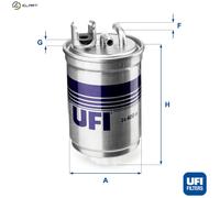 FUEL FILTER 24.400.00 FOR SKODA FELICIA/Mk/II//Pickup VW PANEL/Box/Body/MPV