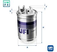 FUEL FILTER 24.400.00 FOR SKODA FELICIA/Mk/II//Pickup VW PANEL/Box/Body/MPV