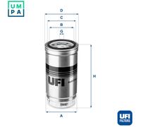 Fuel filter Filter Insert 24.417.00 UFI for BMW ROVER ALPINA LAND ROVER MG