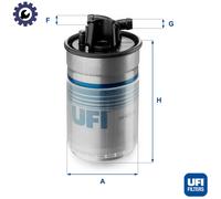 FUEL FILTER 24.424.00 FOR SKODA VW AUDI A4/S4/Convertible A6/S6 ALLROAD 2.5L A4