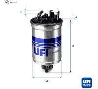Fuel filter Filter Insert 24.426.00 UFI for SEAT VW