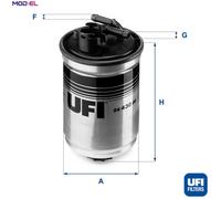 FUEL FILTER 24.430.00 FOR FORD BTB/ASZ/AUY/1Z/AHU/ANU 1.9L 4cyl GALAXY