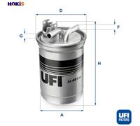 FUEL FILTER 24.451.00 FOR AUDI A4/S4 A6/S6 BVF/BVA/BVG/BRF/BNA/BRD/BRE 2.0L A4