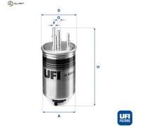 Fuel filter Filter Insert 24.459.00 UFI for LAND ROVER DISCOVERY III