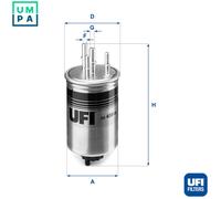 Fuel filter Filter Insert 24.459.00 UFI for LAND ROVER DISCOVERY III