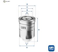 FUEL FILTER 24.465.00 FOR MITSUBISHI OUTLANDER/SPORT/III/SUV ECLIPSE/CROSS 1.8L