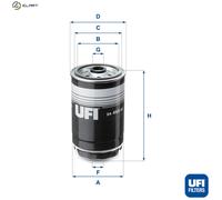 Fuel filter Filter Insert 24.468.00 UFI for HYUNDAI KIA