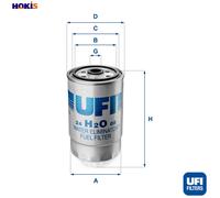 FUEL FILTER 24.H2O.08 FOR CHRYSLER GRAND/VOYAGER/IV TOWN/&/COUNTRY EDK 2.5L 4cyl