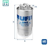 UFI Filters 24.ONE.02 Diesel Filter