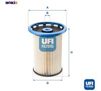 Fuel filter Filter Insert 26.025.00 UFI for PORSCHE VW