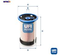 Fuel filter Filter Insert 26.032.00 UFI for VW AUDI