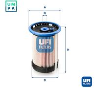 Fuel filter Filter Insert 26.032.00 UFI for VW AUDI