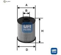 FUEL FILTER 26.077.00 FOR HONDA CR-V/IV/SUV/III/Mk CIVIC/IX ACCORD/VIII/Tourer