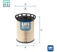 UFI 26.129.00 Fuel filter