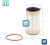 UFI 26.H2O.07 Fuel filter