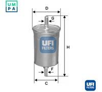 Fuel filter Filter Insert 31.825.00 UFI for HYUNDAI ACCENT II ACCENT II Saloon