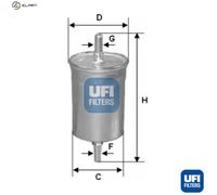 Fuel filter Filter Insert 31.825.00 UFI for HYUNDAI ACCENT II ACCENT II Saloon