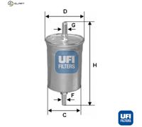 Fuel filter Filter Insert 31.825.00 UFI for HYUNDAI ACCENT II ACCENT II Saloon