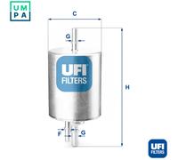 UFI 31.830.00 Fuel Filter