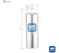 UFI 31.A39.00 Fuel filter