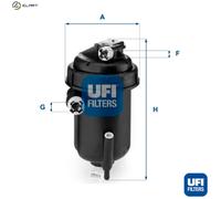 UFi Fuel Filter 55.143.00 - Replacement for Fiat Ducato