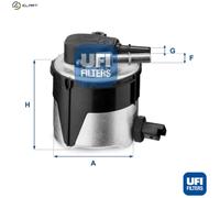 FUEL FILTER 55.170.00 FOR MAZDA FORD FIESTA/VI/Van FOCUS/II/Turnier/C-MAX 1.6L