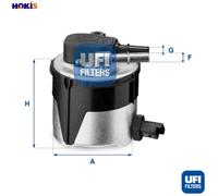 Fuel filter Filter Insert 55.170.00 UFI for FORD MAZDA VOLVO