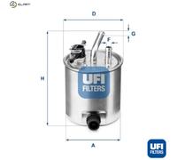 FUEL FILTER 55.582.00 FOR NISSAN PATHFINDER/III NAVARA/NP300/Platform/Chassis
