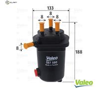 FUEL FILTER 587580 FOR RENAULT K9K710/702 1.5L 4cyl KANGOO Express