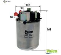 Fuel filter Filter Insert 587614 VALEO for NISSAN RENAULT