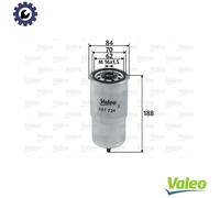 VALEO 587724 Fuel filter
