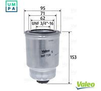 Valeo Fuel Filter 587728 - Spin-on, fits Nissan Tino/Navara/Primera/Frontier