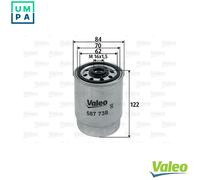 VALEO 587738 Fuel filter