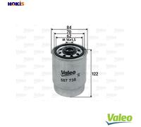 VALEO 587738 Fuel filter